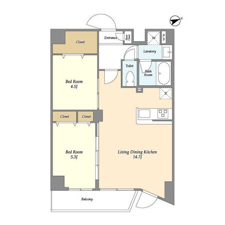 アルファコート亀戸2の物件間取画像